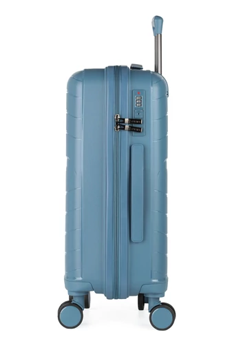  Duży wózek w kolorze niebiesko-szarym, wykonany z najwyższej jakości polipropylenu, niezwykle odporny na wstrząsy, wymiary 76*50*28 cm