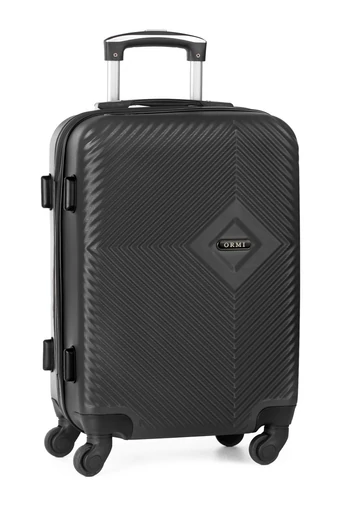  Czarny zestaw walizek z twardego tworzywa ABS z zamkiem TSA