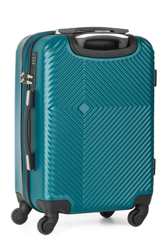  Ciemnozielony zestaw walizek ABS z twardymi ściankami i zamkiem TSA