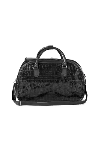  Torba podróżna, lakierowana na czarno, 42*30*24 cm