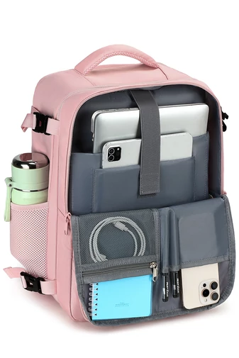  Plecak wielofunkcyjny Wizz Air 40*30*20 cm, jasny królewski niebieski, Bonluo, z miejscem na laptop 15.6''