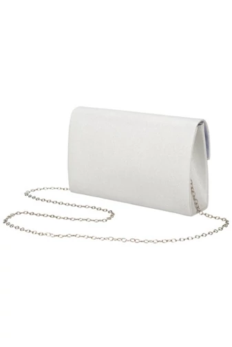 Elegancka torebka damska ze srebrnej skóry ekologicznej 13,5*22*5 cm