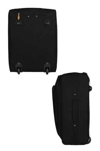  Wózek kabinowy Wizzair Ryanair z miękkimi ścianami, odporny na 2 kółka, Rovicky, ciemnoszary, 50*40*20*cm