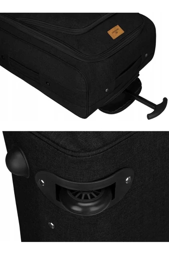  Wózek kabinowy Wizzair Ryanair z miękkimi ścianami, odporny na 2 kółka, Rovicky, ciemnoszary, 50*40*20*cm