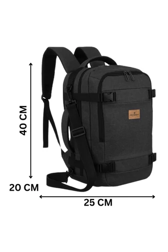  Plecak Wizzair Ryanair z wodoodpornego poliestru w kolorze szarym z wieloma przegrodami Peterson 40*25*20 cm