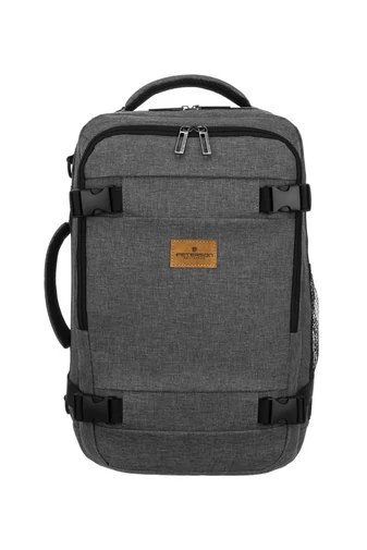  Plecak Wizzair Ryanair z wodoodpornego poliestru w kolorze szarym z wieloma przegrodami Peterson 40*25*20 cm