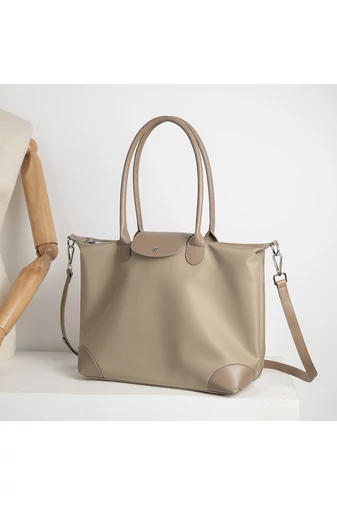 Stylowa torba typu tote Kakhi wykonana z wodoodpornego poliestru, pojemna i uniwersalna, 30*14*35,5 cm