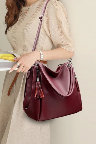  Torba na ramię 2 w 1, wielofunkcyjny, czarny plecak, wykonany z PU, z wieloma przegrodami, 32*12*32