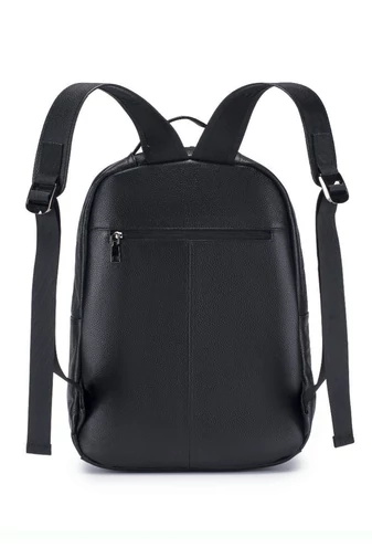  Czarny skórzany plecak na laptopa o eleganckim designie 42*29*18 cm