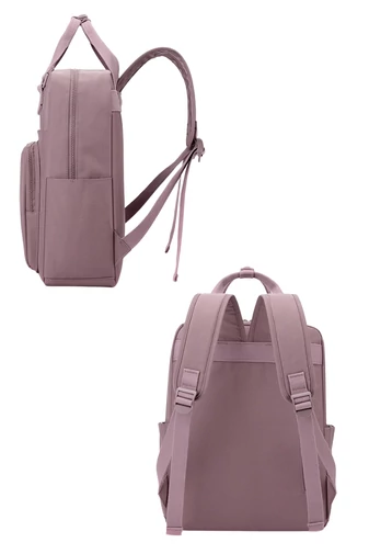  Plecak Wizzair Ryanair Wodoodporny poliester Bagaż podręczny Ciemnoróżowy z dużą komorą 30*17*37 cm