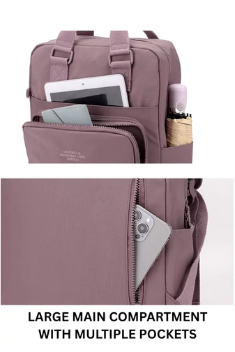  Plecak Wizzair Ryanair Wodoodporny poliester Bagaż podręczny Ciemnoróżowy z dużą komorą 30*17*37 cm