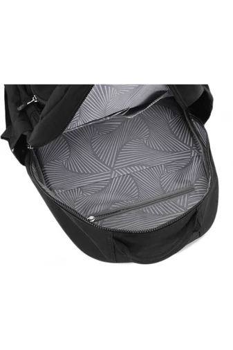  Wodoodporny plecak na laptopa z poliestru, czarny, 36*19*45 cm