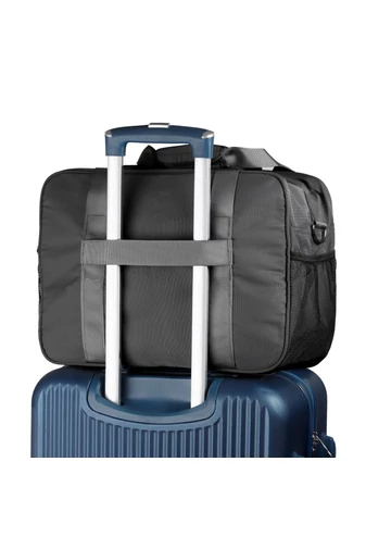  Torba podróżna Wizzair Ryanair z wodoodpornego poliestru z możliwością przymocowania do wózka, czarna, 40x30x20cm