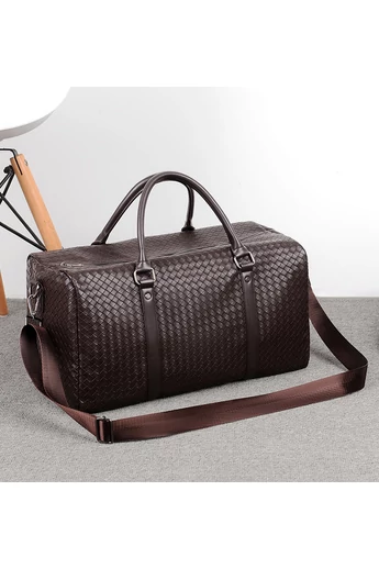  Torba podróżna Bonluo Premium Quality Brown Eco-Leather Ryanair/Wizzair, rozmiar (25*40*20 cm)