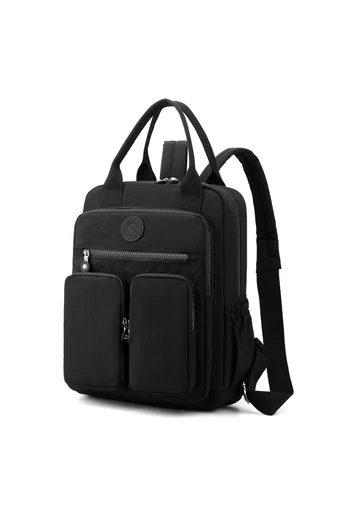 Czarny wielofunkcyjny plecak Bonluo z wieloma kieszeniami, rozmiar Wizzair (40*30*20 cm)