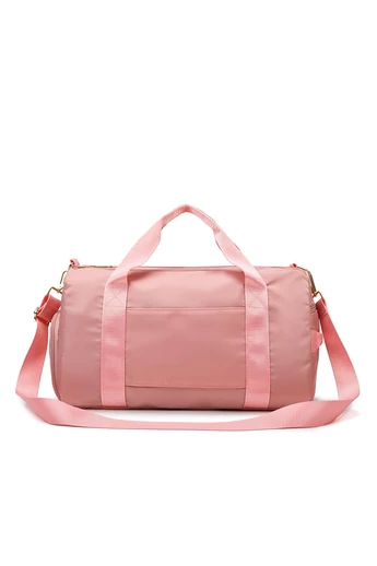  Różowa torba podróżna z przegródką na buty, średni rozmiar 50*25*30 cm