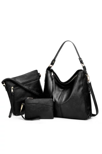  Zestaw torebek Bonluo ze skóry ekologicznej na ramię/przez ramię/do ręki (3 szt.)