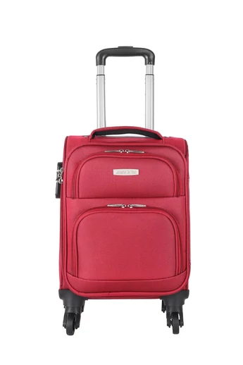 Wózek podróżny Leonardo Da Vinci Cherry, rozmiar Wizzair Ryanair (40x30x20 cm), z odpinanymi kołami