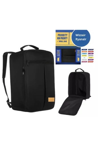 Plecak Bonluo czarny wodoodporny Wizz Air Ryanair 40×30×20 cm