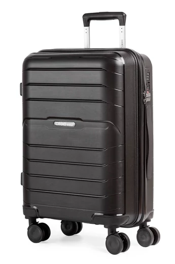  Duży czarny wózek Ormi z najwyższej jakości polipropylenu, wyjątkowo odporny na wstrząsy, rozmiar 76*50*28 cm