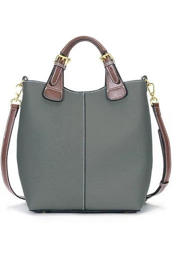 Torebka Bonluo Green wykonana z prawdziwej skóry, rozmiar (29*27*13 cm)