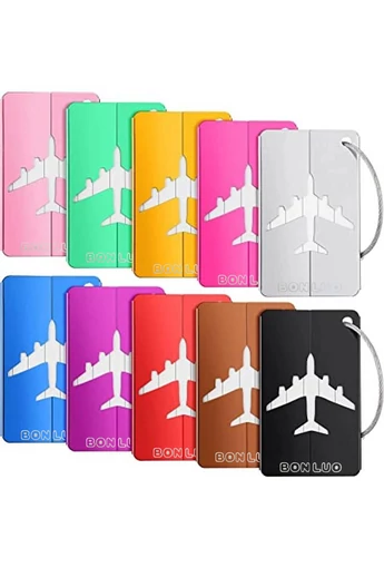  Bonluo Green Airplane Bagage Tag