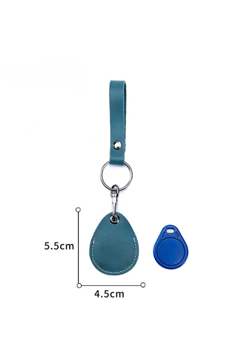  Brelok do kluczy Bonluo Blue z prawdziwej skóry (5,5*4,5 cm)