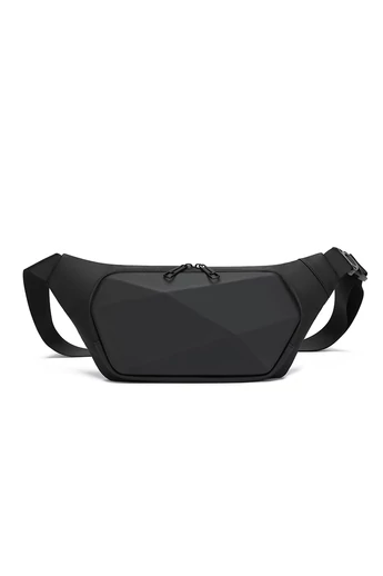  Portfel męski Bonluo, czarny, materiał PVC, rozmiar 15*38*5 cm