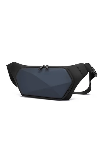  Portfel męski Bonluo w kolorze niebieskim, materiał PVC, rozmiar 15*38*5 cm