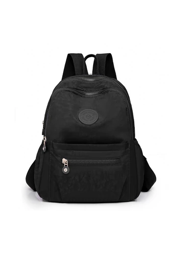  Wielofunkcyjny czarny plecak wykonany z wodoodpornej tkaniny Oxford, wymiary 30*26*13 cm