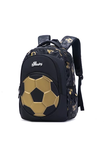  Ergonomiczny plecak Bonluo dla dzieci, wykonany z materiału o wzorze piłki nożnej, wodoodporny, wykonany z tkaniny Oxford, wymiary (40*29*19 cm)