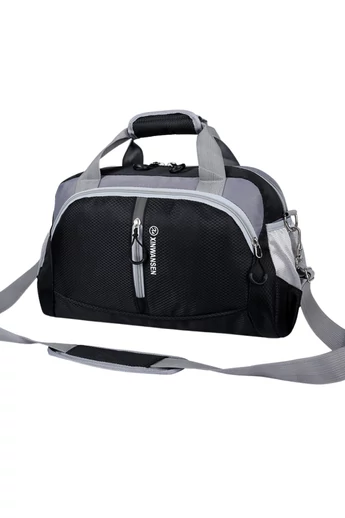  Wielofunkcyjna czarna torba podróżna do podróży i uprawiania sportu. Nowoczesny i praktyczny design. Rozmiar (47*30*23 cm).