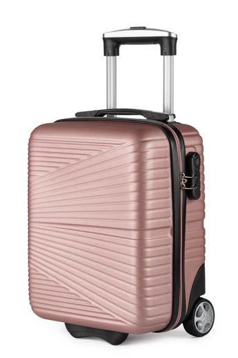Walizka kabinowa Ormi rosegold Wizz Air Ryanair 40×30×20 cm twarda