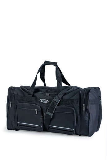  Czarna torba podróżna z poliestru, wymiary (75 x 36 x 30 cm)