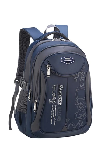  Ciemnoniebieski plecak szkolny z wodoodpornym wzorem Wizzair i Ryanair Rozmiar 40*30*20 cm