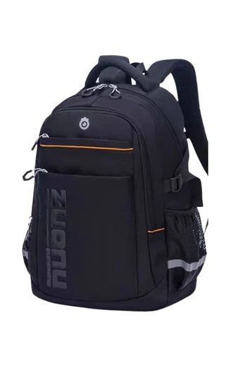  Wysokiej jakości plecak unisex z podparciem lędźwiowym i dużą pojemnością, wodoodporny, ZUONU, czarny, 46*33*18 cm