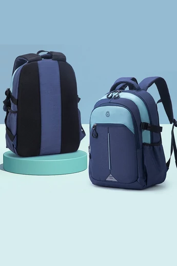  Wodoodporny, ergonomiczny plecak premium wykonany z wytrzymałej i lekkiej tkaniny Oxford ZUONU, niebieski, 45*32*18 cm