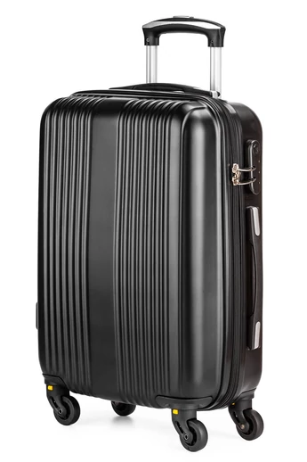  Wózek ABS o twardych ściankach, średni, czarny, 66x40x26 cm