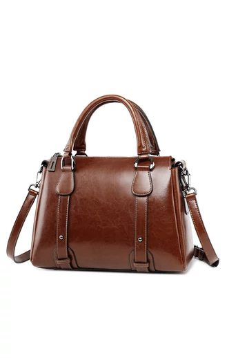  Torebka Bonluo Brown wykonana z najwyższej jakości dwoinowej skóry bydlęcej. Rozmiar (21*30*14 cm)