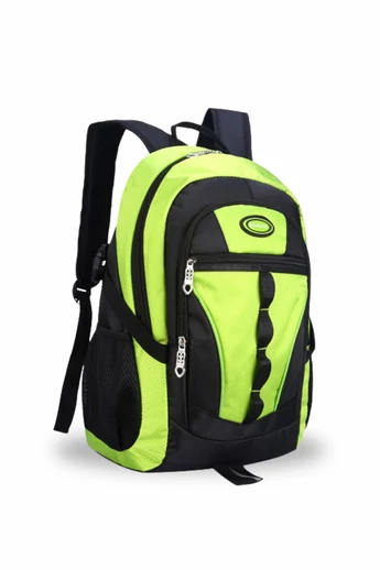  Wodoodporny plecak poliestrowy, jasnozielony z czarnymi przegrodami, 46*32*19 cm