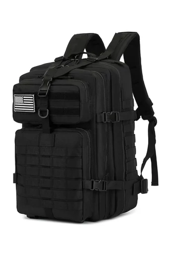  Czarny plecak turystyczny o dużej pojemności, wodoodporny, niezwykle wytrzymały, 53*35*25 cm