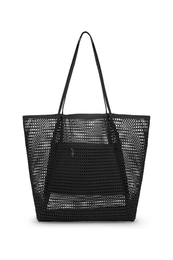  Torba plażowa Bonluo z czarnej tkaniny Oxford, składana, lekka, o dużej pojemności, 37*35*14 cm