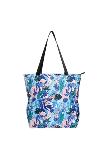 Wielofunkcyjna wodoodporna torba plażowa z poliestru Abastru z liściem o dużej pojemności 40*34*12 cm