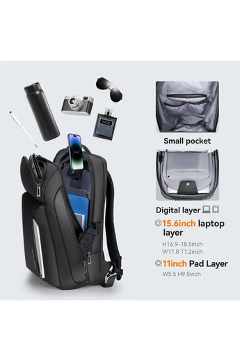  Mark Ryden 15,6'' Wielofunkcyjny rozszerzalny plecak na laptopa, materiał Oxford, pojemność 25-35 l
