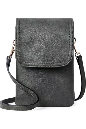  Czarna torebka listonoszka Bonluo z PU z wieloma kieszeniami i regulowanym paskiem 20*13*3