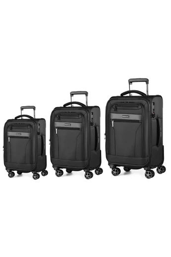  Zestaw wózków wykonany z poliestru premium 750D, niezwykle wytrzymały, kolor czarny, wymiary 78*46*30 cm