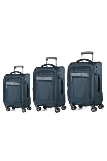 Zestaw wózków wykonany z poliestru premium 750D, niezwykle wytrzymały, w kolorze ciemnoniebieskim, 78*46*30 cm