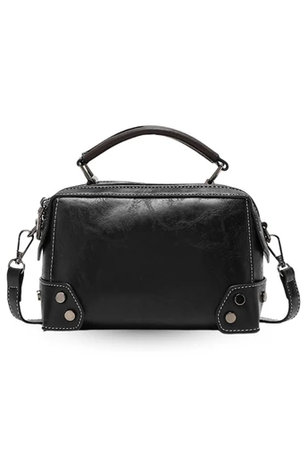  2w1 Mini torebka na ramię PU Elegancka i praktyczna Czarna 15*20*13cm