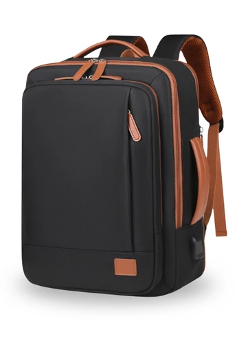 Plecak podróżny Wizzair & Ryanair rozszerzalny 20–35 l z przegrodą na laptop 17", czarny, 40×30×20 cm