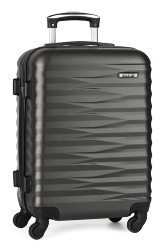  Wózek ABS o twardych ściankach, ciemnoszary, średni, 66*43*26 cm